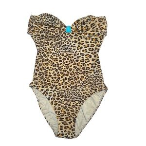 🔥 ONDADEMAR Leopard Print one peice size 12